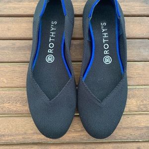 Rothy's Black The Flat round toe shoes